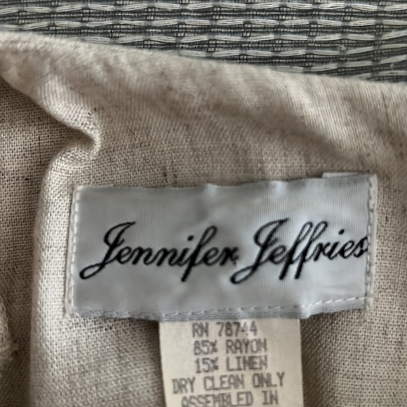 Vintage Linen look Shift Dress by Jennifer Jeffries, size 8 - Picture 3 of 5